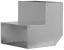 Koleno kanál 200x90 mm/90° - stena/strop pozink