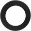 Rozeta Ø120 / 0.5 mm, oceľ, čierna